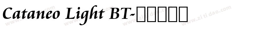 Cataneo Light BT字体转换